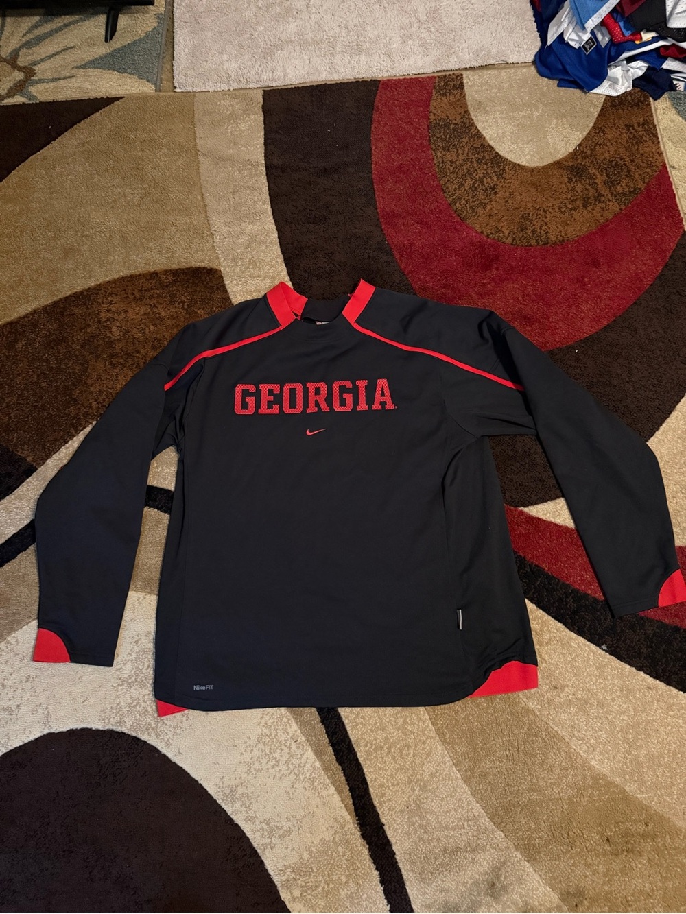 Georgia Bulldogs team top great material and feel Georgia football size L